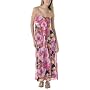 Juniors' Xhilaration® Floral Print Maxi Dress - Pink/Orange