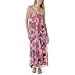 Juniors' Xhilaration® Floral Print Maxi Dress - Pink/Orange
