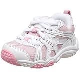 Stride Rite NMS Keegan Lace-Up First Walker (Toddler),Silver/White/Prism Pink,4.5 W US Toddler