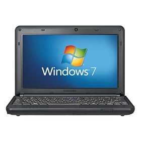 Samsung N130 10.1 inch netbook (Intel Atom N270 1.6GHz, 1Gb, 160Gb, WLAN, Webcam, Up to 6hrs battery life,  Windows 7 Starter) - Black