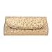 BMC PU Leather 2 Zipper Pocket Magnetic Snap Chain Shoulder Strap Evening Clutch