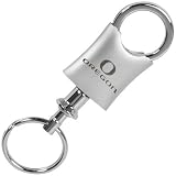 Oregon Ducks Brushed Metal Valet Keychain