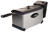 Continental Electrics Stainless Steel 1500 Watts Deep Fryer PS75911 3.0 Liter