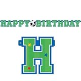Happy-Birthday-Banner Fußball Happy-Birthday-Banner Fußball