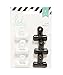 American Crafts Heidi Swapp Bulldog Clips Black & White 6 Piece
