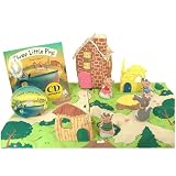 Three Little Pigs Playset with Mataching Pop up Book and Read-along Cd