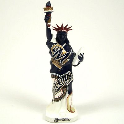 Buy MILWAUKEE BREWERS STATUE OF LIBERTY COLLECTIBLE FIGURINE by Forever Collectibles