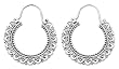 Earrings, 'Balinese Lace' 1" W 2" L