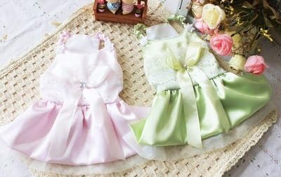 Cute Pet Dog Skirt Korean Wedding Dress Noble Satin Skirt Pet Apparel for Dog...