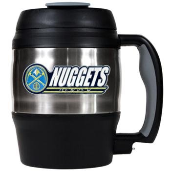 NBA Denver Nuggets 52-Ounce Stainless Steel Macho Travel Mug with Bottle Opener