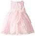 Nannette Baby Girls' Organza Dress with Rouched Ribbon Trim and Panty