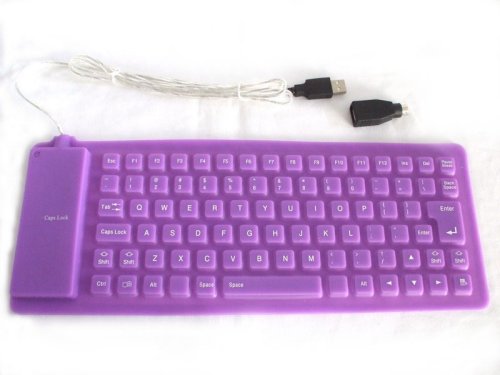 High Quality Flexible Mini Sized Keyboard, USB, PS/2, Electronics & Computers - Pink
