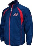 Atlanta Braves Reebok Trainer Navy Full Zip Lightweight Jacket