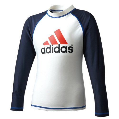 11-Q1 adidas（アディダス）ｷｯｽﾞ ﾛﾝｸﾞｽﾘｰﾌﾞ ﾗｯｼｭｶﾞｰﾄﾞ