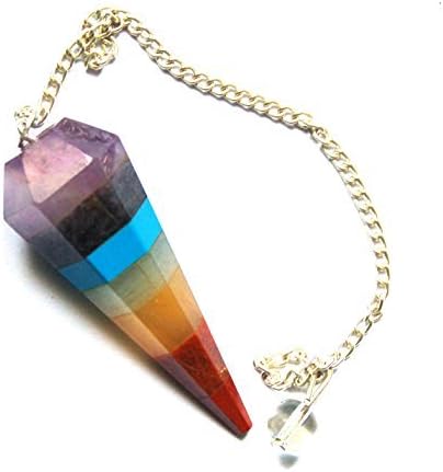 Chakra Gemstone Layered Pendulum in Velvet Pouch Something Different