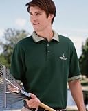 Jerzees Adult 7 oz. 100% Ringspun Cotton Easy Care Cool Knit Jacquard Collar Golf Shirt