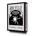 v�lo "noir pont d'araign�e" plate-forme standard, plus 3 cartes gaff Bicycle "Black Spider Deck" Standard Deck Plus 3 Gaff Cards