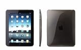 CTCstore Black Wave Premium Crystal TPU Silicone Skin Case for APPLE iPad with Precut LCD Screen Guard/Protector