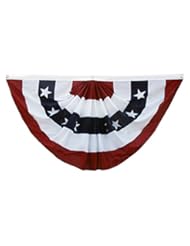 Lawn & Patio: Online Stores Printed Polyester Pleated Fan, 3 by 6-Feet - USA