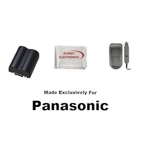 Extended Life Replacement Battery Pack For The Panasonic CGR-S006A/1B 1000MAH Plus Panasonic DE-993A DE-993B DE-994 DE-A43B 110/220V 1 Hour Home & Car Charger For Panasonic Lumix DMC-FZ30 DMC-FZ35 DMC-FZ38 DMC-FZ50 DMC-FZ7 DMC-FZ8 DMC-FZ28 DMC-FZ18 + SSE Cleaning Cloth + SSE Cleaning Cloth