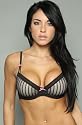 Betsey Johnson The Stocking Stripe Lightly Lined Demi Bra,Intimates for Women