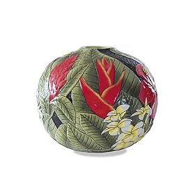 Island Garden Midnight Round Vase