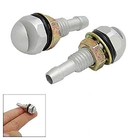 2 x Silvery Car Auto Metal Windshield Washer Nozzle Spray: Everything Else