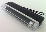 UV Handlampe 1 Schwarzlicht Röhre 365nm (ohne Batterien) – für UV Stempelfarbe, UV Leuchtfarbe, Schwarzlichtfarbe, Geldprüfgerät, Einlasskontrolle Diskotheken und Events, Banknoten, Hygienekontrolle (Urin), Briefmarken, Ausweise, Führerscheine, Passkontrolle, Dokumente mit UV Markierungen