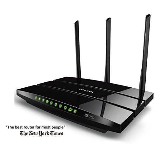 TP-LINK Archer C7 AC1750 Dual Band Wireless AC Gigabit Router, 2.4GHz 450Mbps+5Ghz 1300Mbps, 2 USB Ports, IPv6, Guest Network