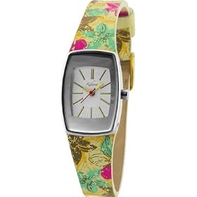 Kahuna Ladies Watch KLS-0135L with Gold Dial and Beige Leather Strap