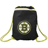 Boston Bruins Black Team Logo Drawstring Backpack