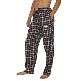 Mens NFL Denver Broncos Plaid Cotton Thermal Sleepwear / Pajama Pants – Multicolor – Medium