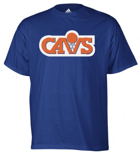 Cleveland Cavaliers adidas Blue Retro Primary Logo T-Shirt