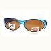 No Glare Polarized Oval Shape Ombre Fitover Sunglasses