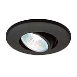 Low Voltage Recessed Eyeball Miniature Cabinet Trim with Housing