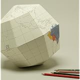 Sectional Globe - (BLANK) Earth's Axis, 23.4 Degrees