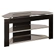 Black & Glossy Silver TV Stand