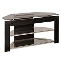 Black & Glossy Silver TV Stand