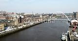 Wallmonkeys Peel and Stick Wall Decals - Millennium Bridge in Newcastle upon Tyne - 36"W x 19"H Removable Graphic