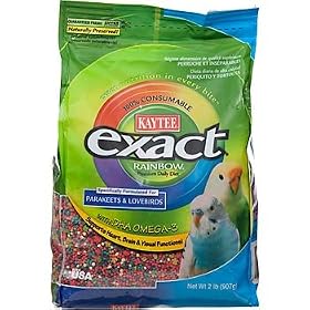 Kaytee Exact Rainbow Premium Daily Nutrition for Parakeets and Lovebirds by Exact