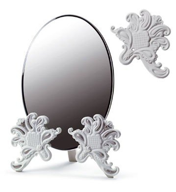 Lladro Vanity Mirror (White) - Free Shipping