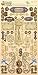 Heartwarming Vintage Cardstock Stickers: Brass & Cream Hardware