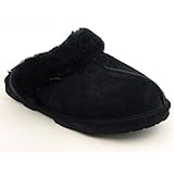 Bearpaw Tegan Womens SZ 9 Black Slippers Shoes