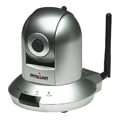Intellinet NSC18-WN Pan/Tilt Netzwerkkamera (1,3 Megapixel CMOS, 300 Mbit/s, Motion-JPEG und MPEG4, Audio, SD-Karte) silber