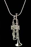 Trumpet Necklace - Silver - B001JSWM08