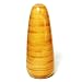 Handmade Ceramic Spun-Bamboo-Style Obelisk Design Flower Vase In High Gloss Earth Tones