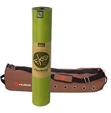  : Manduka Eco Yoga Kit: 5mm thick eKO mat (Moss) and Natural Cotton MatSak (Cocoa)
