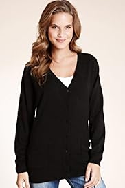 Cashmilon V Neck Longline Cardigan