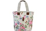 キャス キャスキッドソン CathKidston トールトート TALL TOTE W/LEATHER 244701 CHISWICK FLOWERS STONE