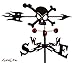 Farrell Series SKULL & CROSS BONES Weathervane ~New~